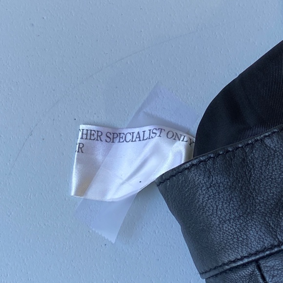 Compagnie Internationale Express Black Leather Skirt Above Knee Womens Size 9/10 - Picture 7 of 9